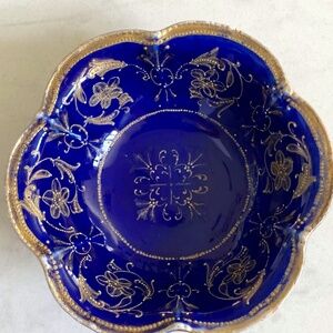 Vintage Footed Glass Bowl